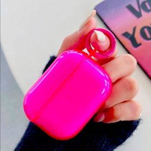 Neon pink airpod pro case NEW
